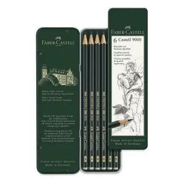 Faber Castell Graphite Pencils 9000 set (6pcs) The Stationers